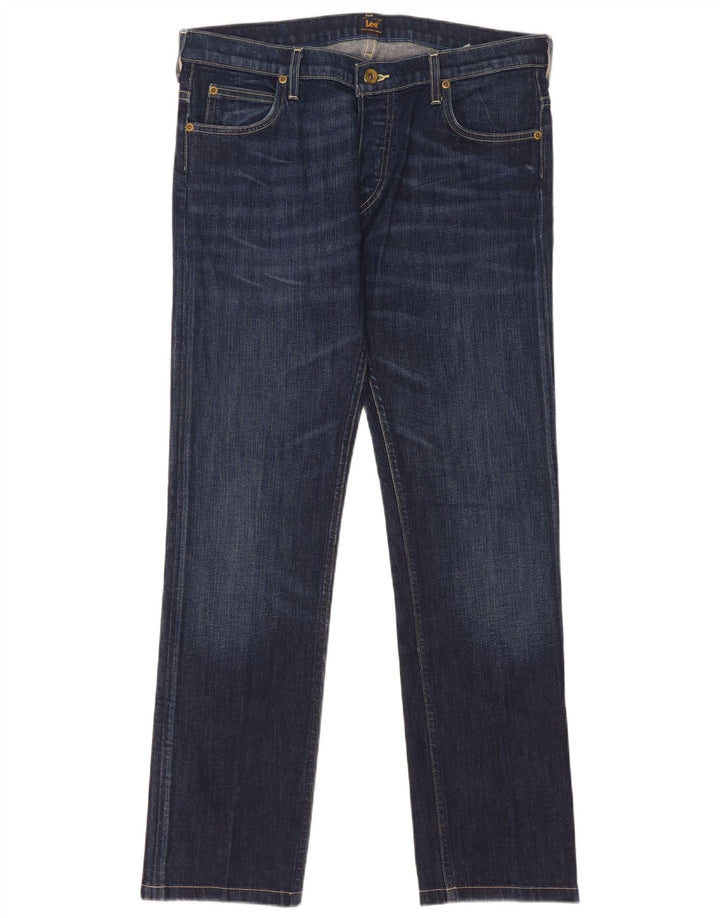 Lee Jean Droit Powell Homme W33 L31 Bleu Coton