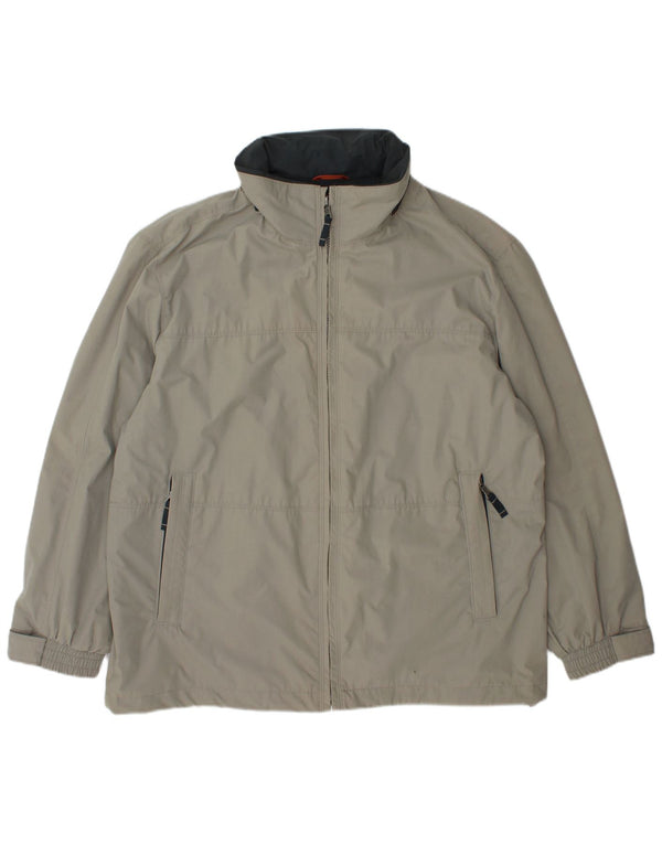C & A Veste Coupe-Vent Homme IT 46 Large Gris Polyester