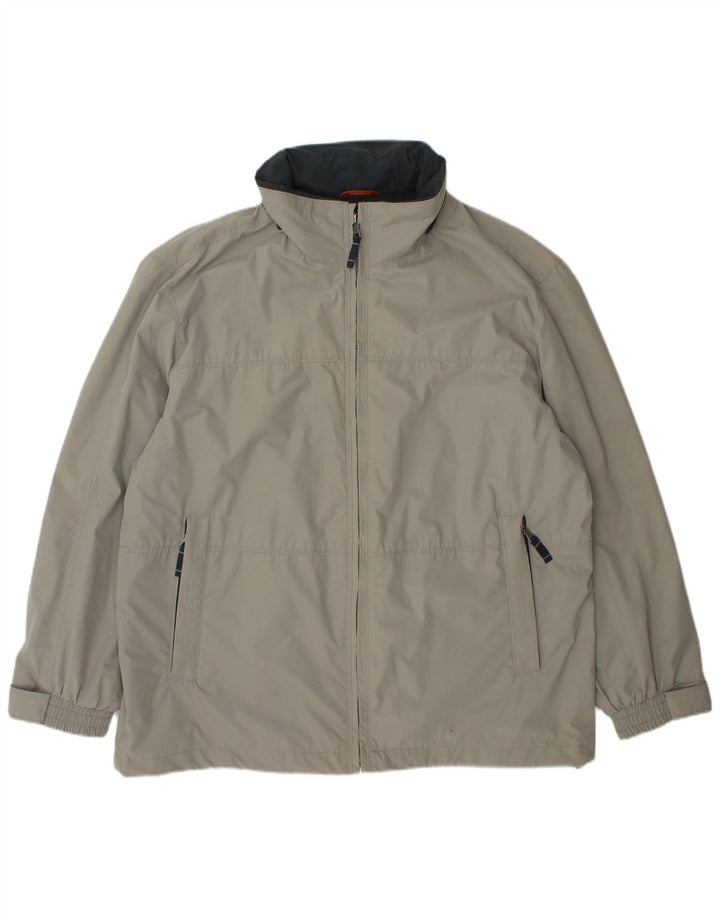 C & A Veste Coupe-Vent Homme IT 46 Large Gris Polyester