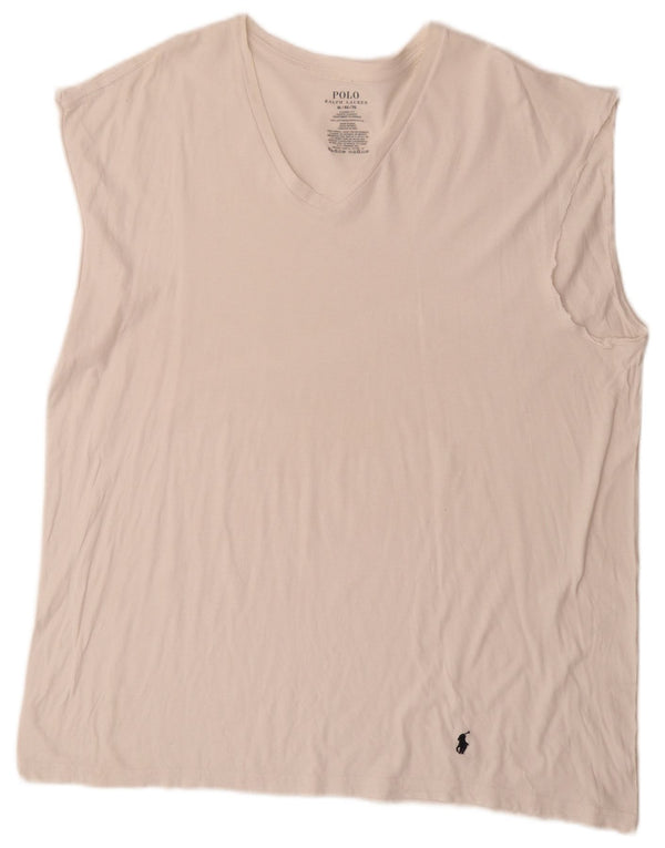 Polo Ralph Lauren Débardeur Homme XL Coton Blanc