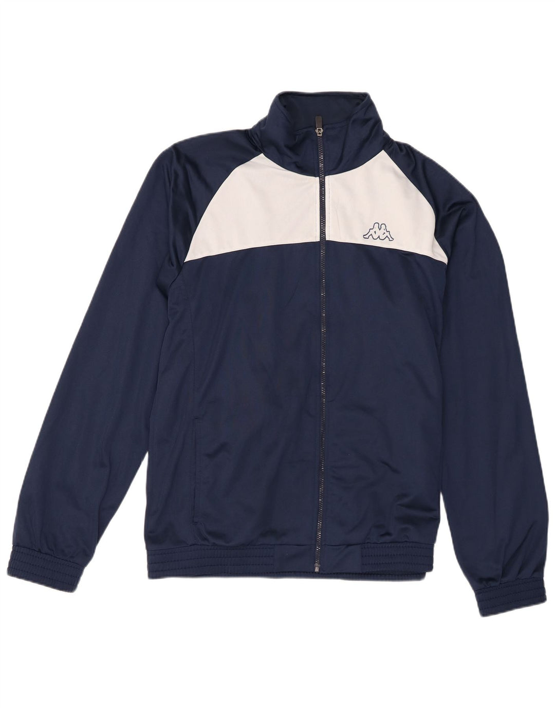 Kappa Veste de survêtement pour homme XL Bleu marine Colorblock Polyester