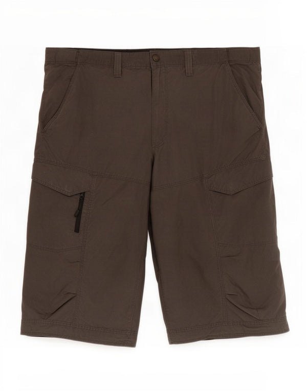 Marks & Spencer Short Cargo Homme XL W38 Gris Coton