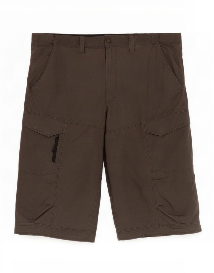 Marks & Spencer Short Cargo Homme XL W38 Gris Coton