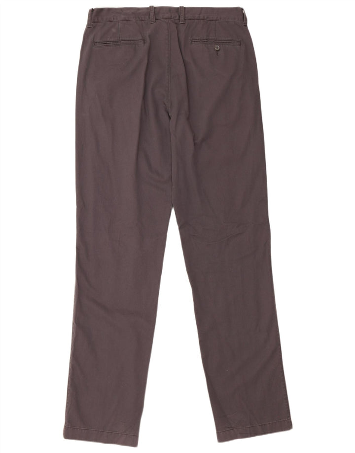 J. CREW Pantalon Chino Droit The Bleecker Homme W34 L36 Gris Coton