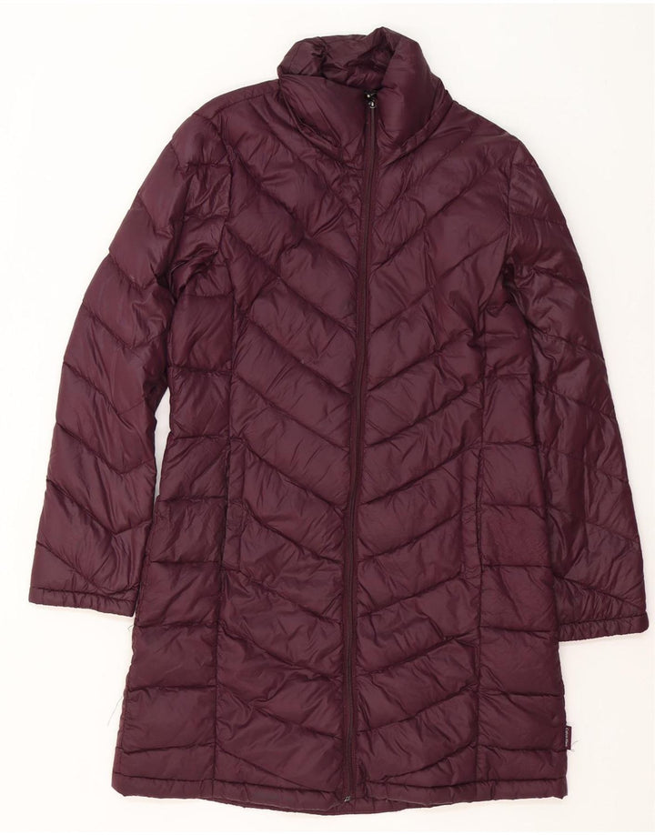 Calvin Klein Manteau rembourré pour femme UK 14 Nylon bordeaux moyen