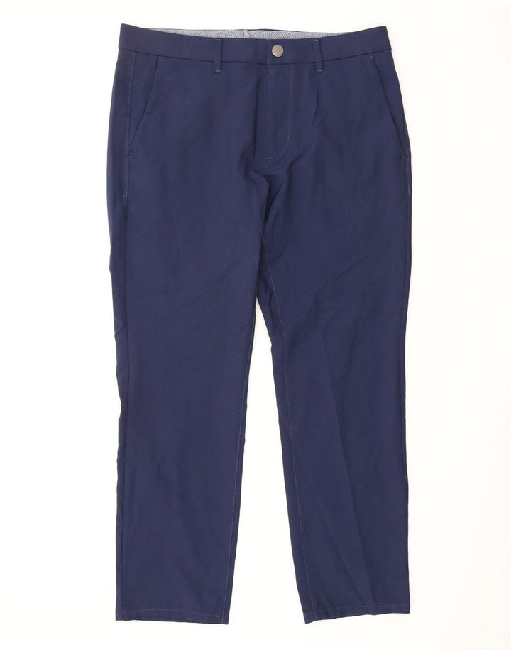 BONOBOS Pantalon Chino Coupe Slim Homme W32 L28 Bleu Marine Polyester