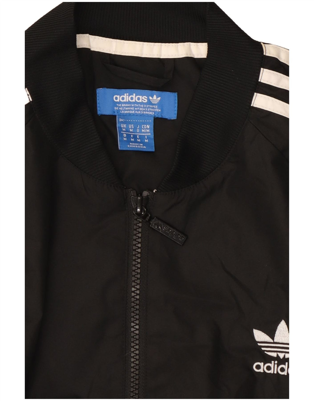 Adidas Veste de survêtement pour homme Noir moyen Polyester