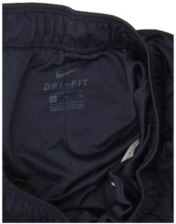 Nike Short de sport Dri Fit pour homme XL Bleu marine Polyester