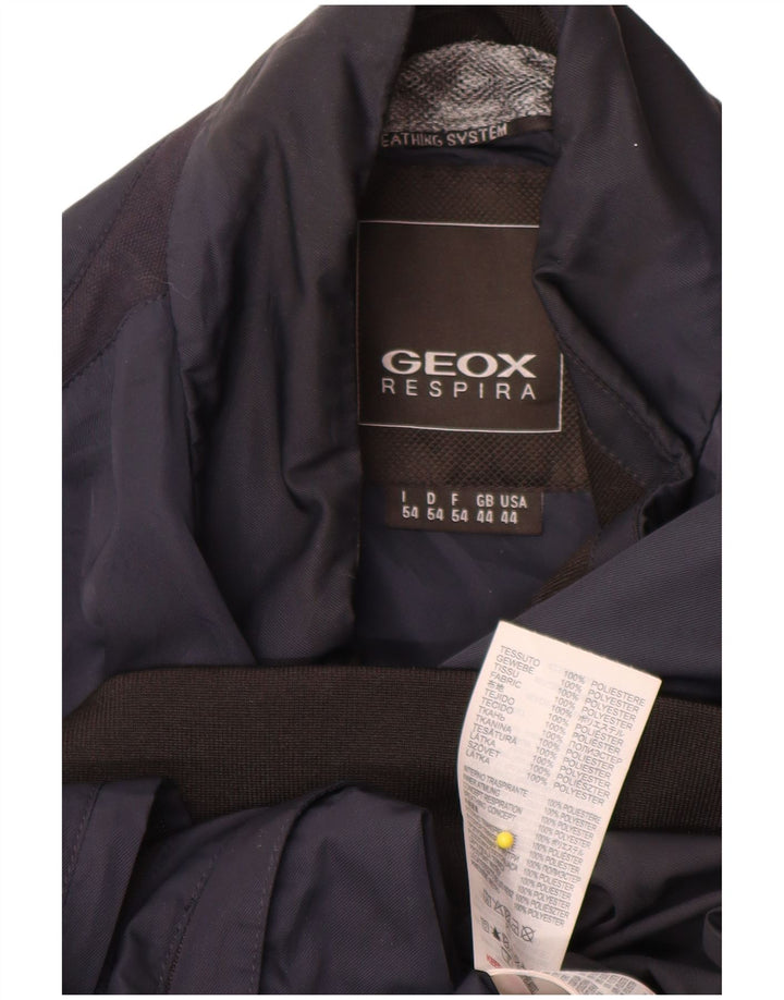 Geox Veste Bomber Respira Homme UK 44 2XL Bleu Marine Polyester