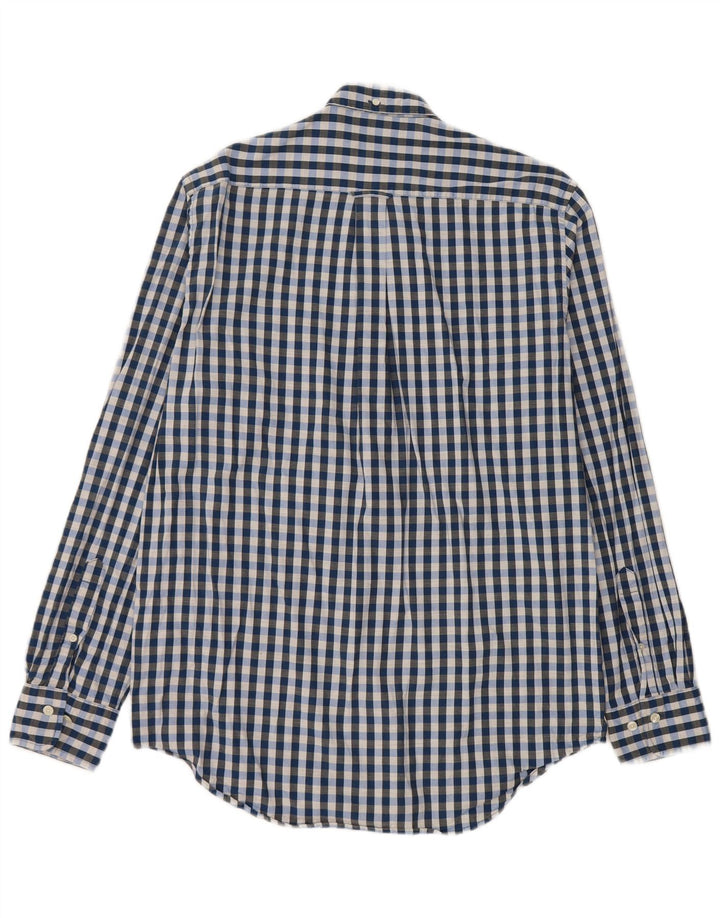 Gant Chemise Regular Fit Homme Taille 39/40 15 1/2 Coton Vichy Bleu Moyen