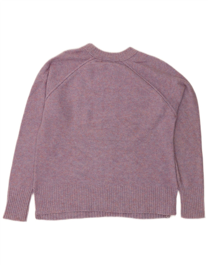 J. CREW Pull à col rond pour femme UK 14 Violet moyen