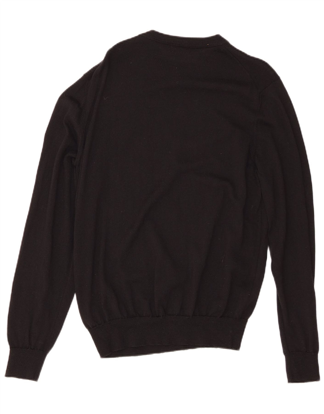 Hugo Boss Pull ras du cou pour homme en laine vierge noire Large