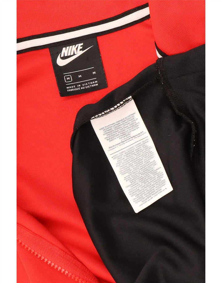 Nike Hommes Pull Survêtement Top Veste Rouge Moyen Colorblock Polyester