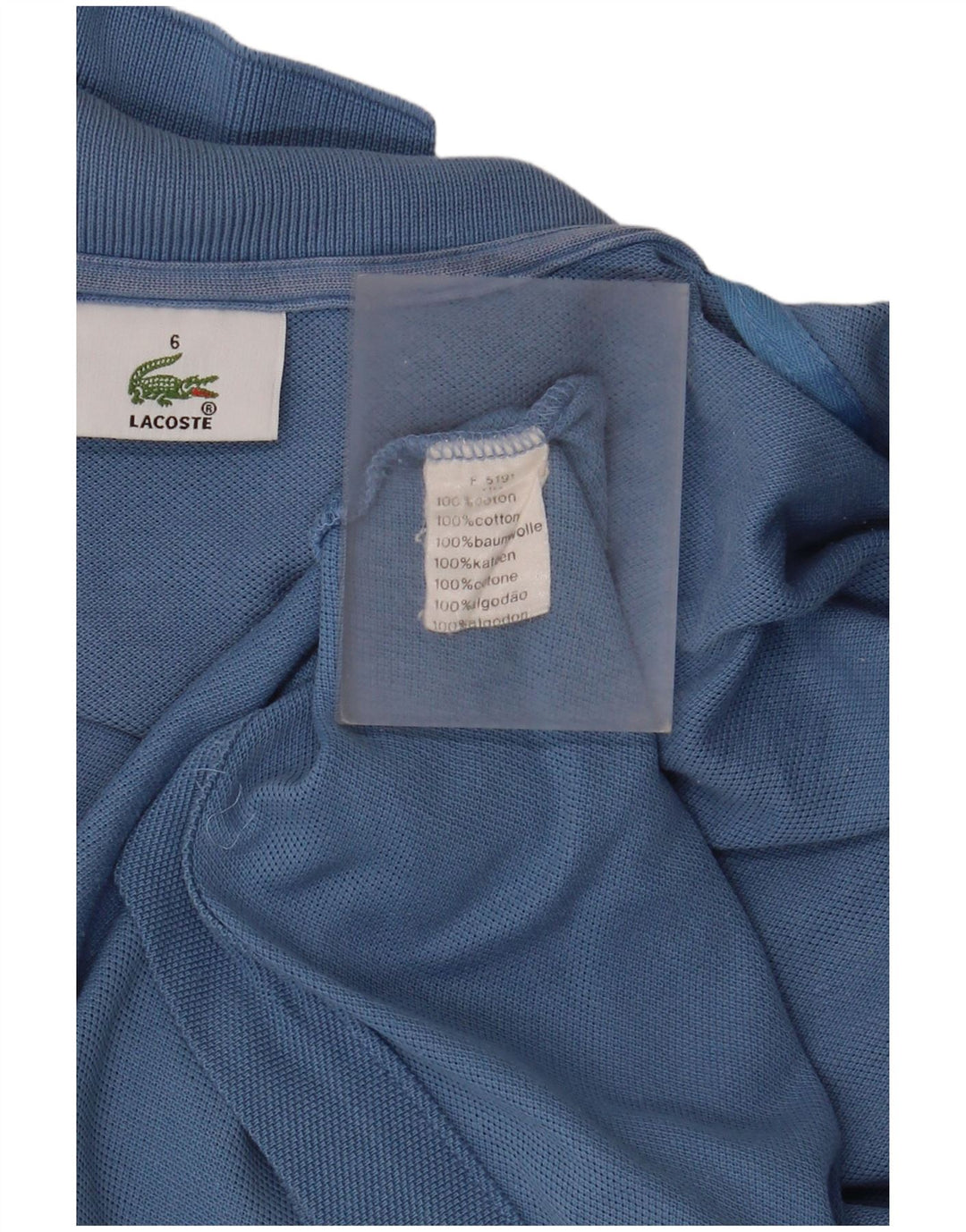 Lacoste Polo Homme Taille 6 2XL Bleu Coton