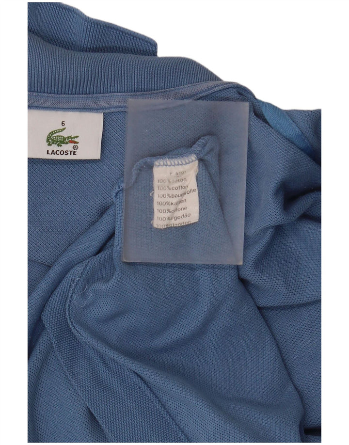 Lacoste Polo Homme Taille 6 2XL Bleu Coton