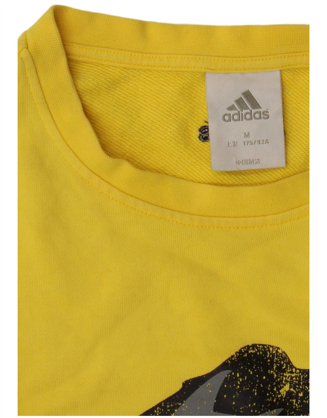 Adidas Sweat-Shirt Graphique Homme Jaune Moyen