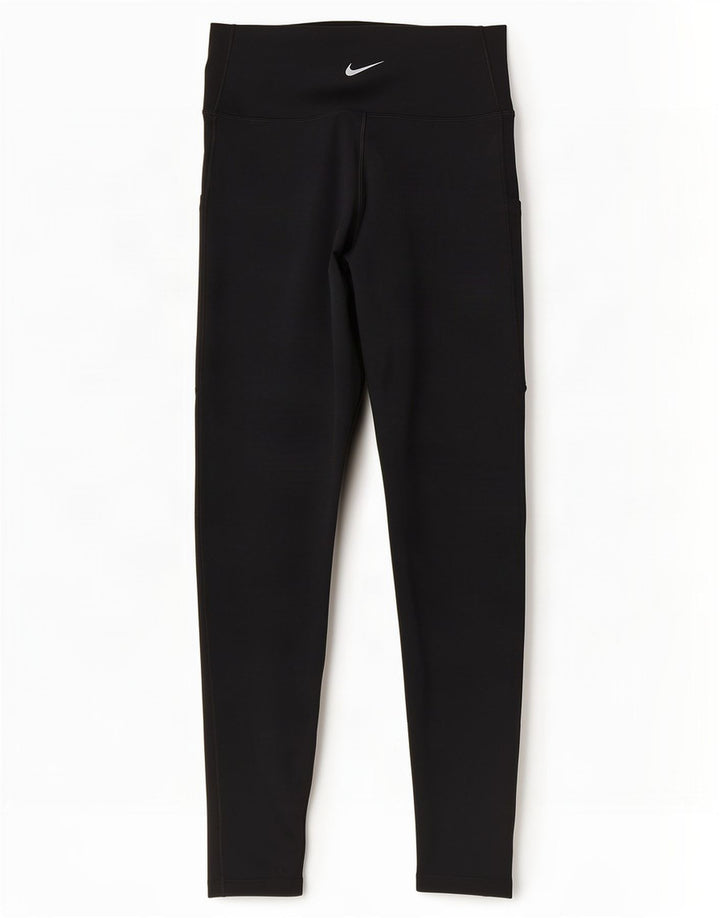 Nike Legging court Dri Fit pour femme UK 12 Noir moyen Polyester