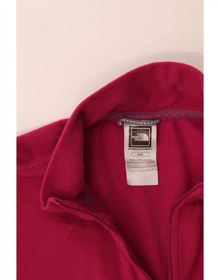 The North Face Pull polaire à col zippé pour femme UK 14 Rose moyen Polyester