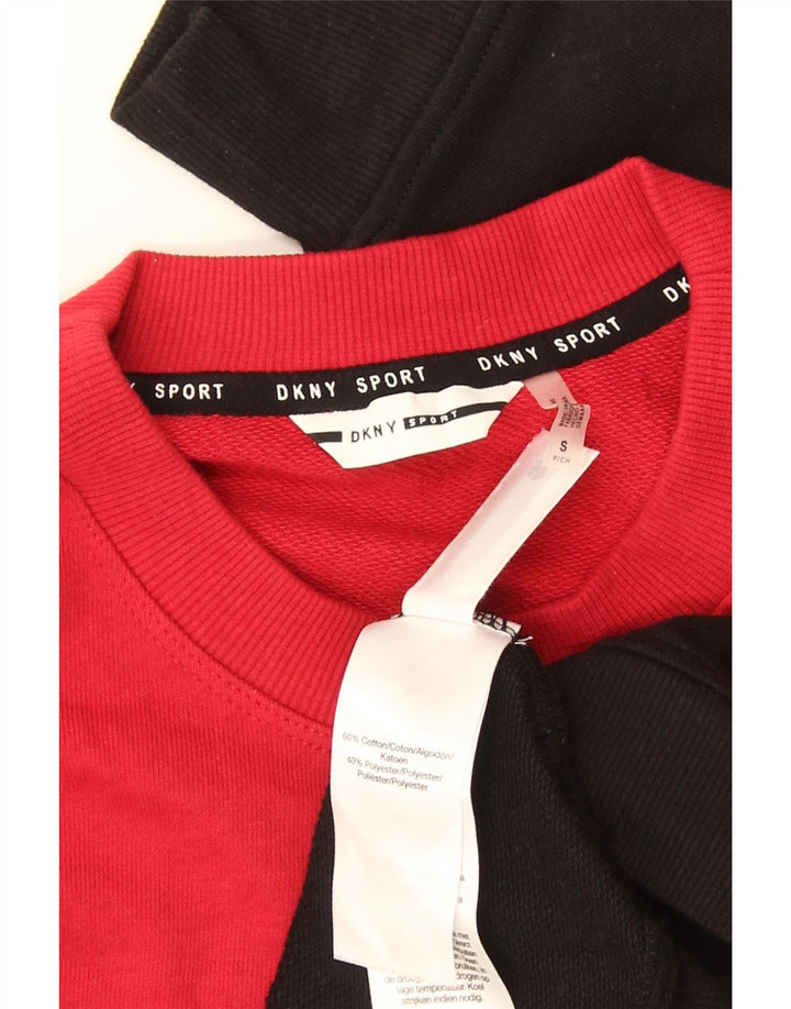 Dkny Sweat-shirt graphique pour femme UK 10 Small Multicolore Colourblock