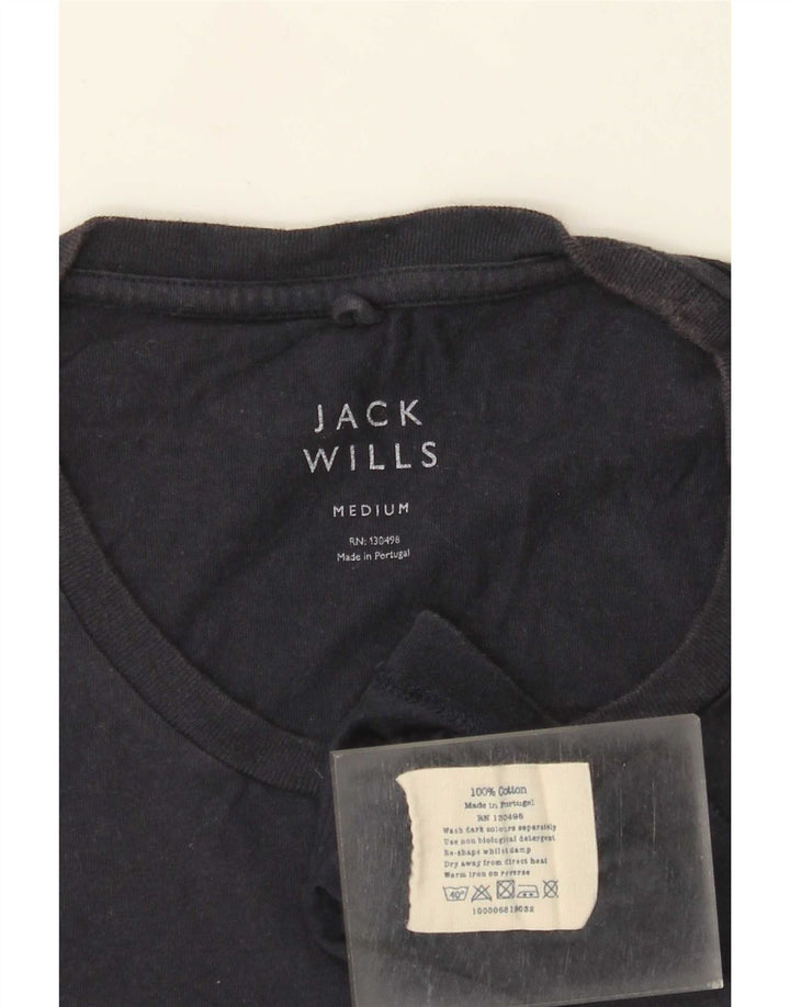Jack Wills T-Shirt Homme Bleu Marine Moyen Coton