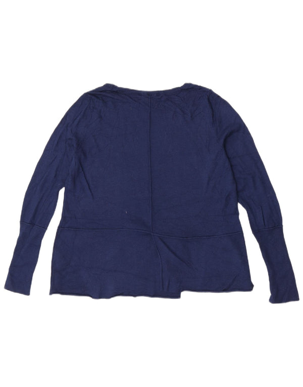 Phase Eight Pull surdimensionné à col bateau pour femme UK 10 Petit Bleu marine