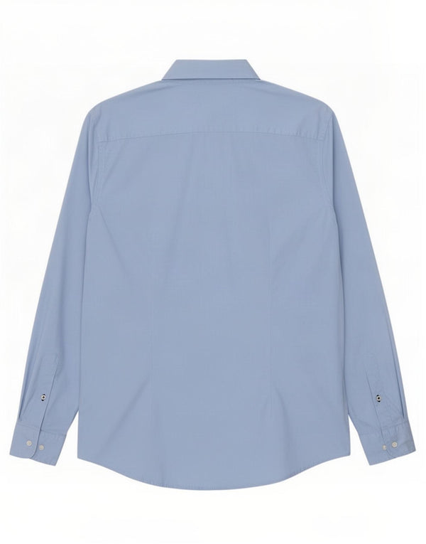 Tommy Hilfiger Chemise cintrée pour homme 2XL Bleu Coton