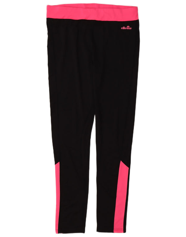 Ellesse Leggings Femme UK 46 Large Noir Colorblock Polyester