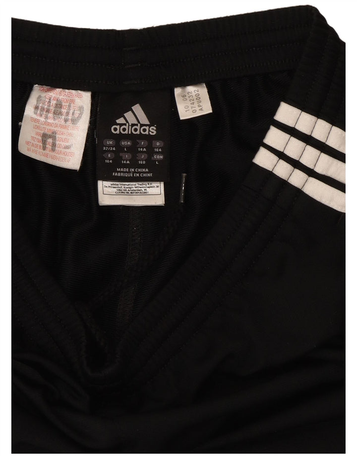 Adidas Pantalon de Survêtement Garçon 13-14 ans Noir Colourblock Polyester
