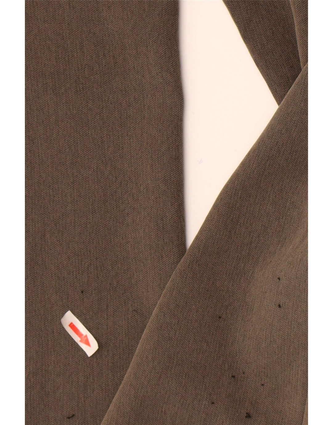 Marks & Spencer Pantalon de costume droit pour homme W34 L29 Marron à chevrons