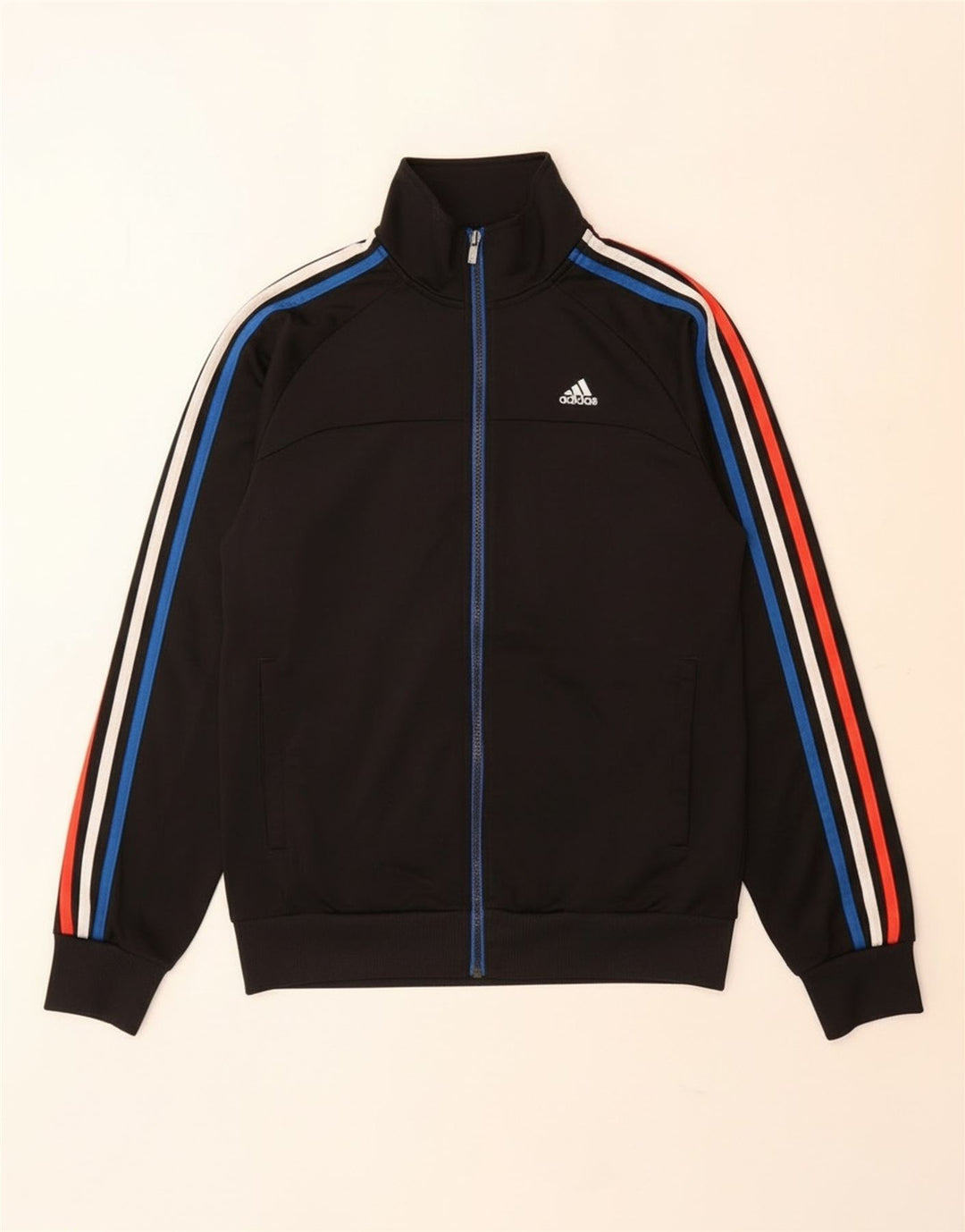 Adidas Veste de survêtement pour homme UK 36/38 Petit Noir Polyester