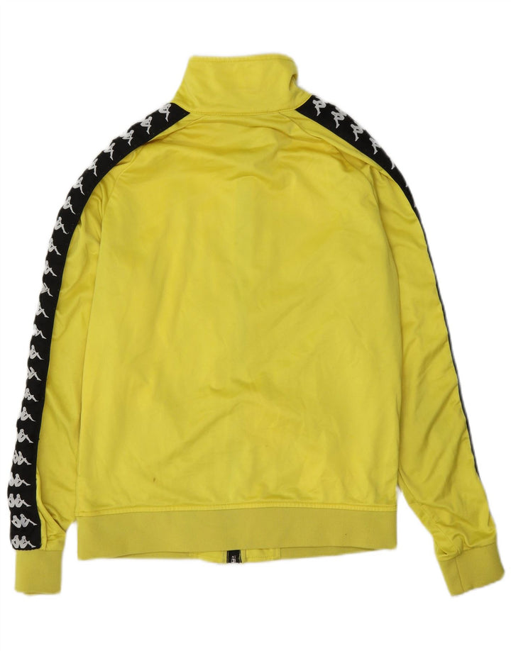 Kappa Veste de survêtement graphique pour femme UK 14 Jaune moyen Colourblock