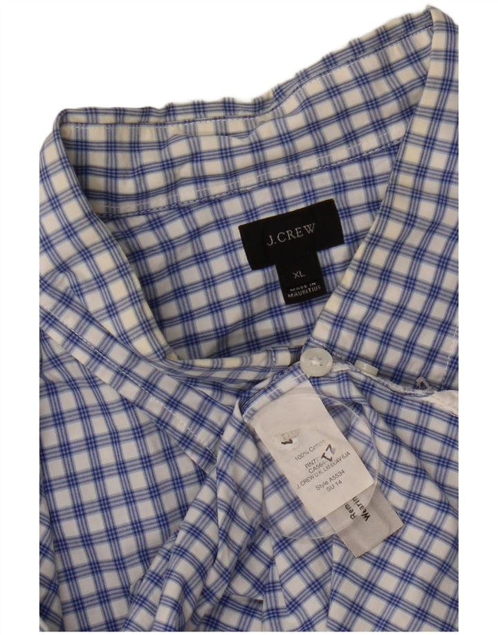 J. CREW Chemise Homme XL Bleu Carreaux Coton