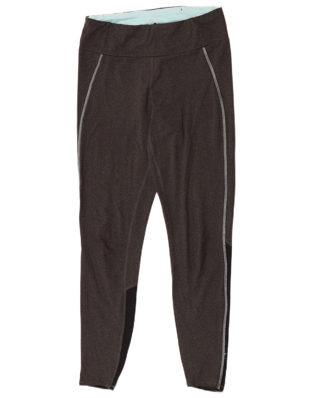 Marks & Spencer Leggings Femme UK 42 Polyester Colorblock Gris Moyen