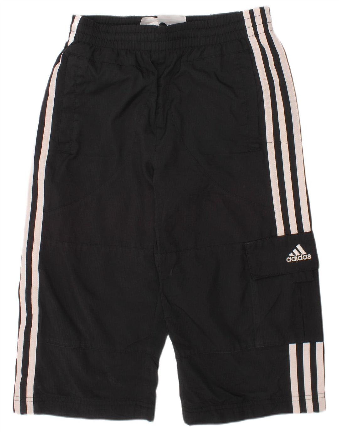 Adidas Bermuda Sport Short Garçon 9-10 Ans Noir Polyester