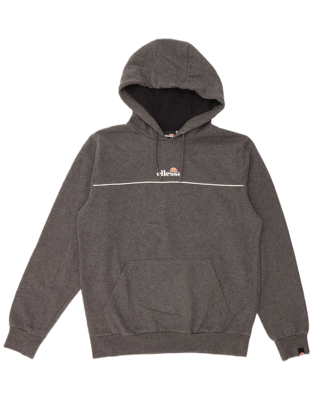 Ellesse Pull à capuche pour homme Large Gris Coton