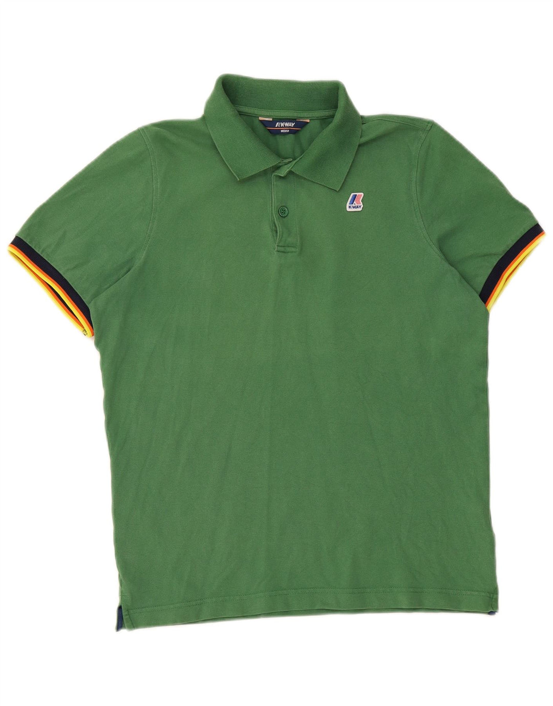 K-WAY Polo Homme Vert Moyen Coton