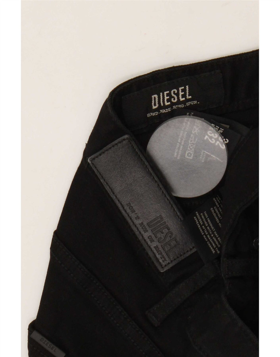 Diesel Jean Slim Homme W32 L32 Noir Coton