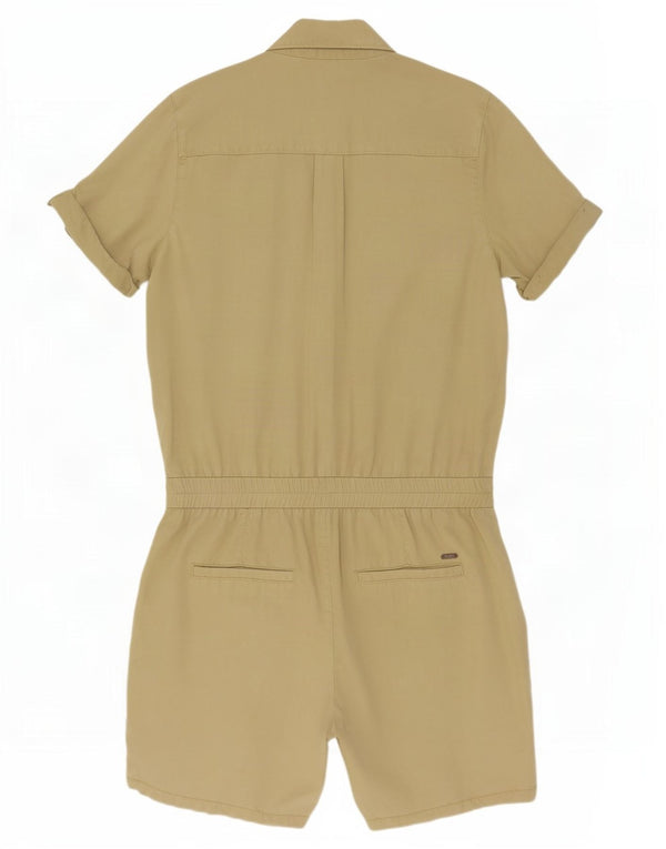 PEPE Jeans Combishort Femme UK 10 Petit Kaki