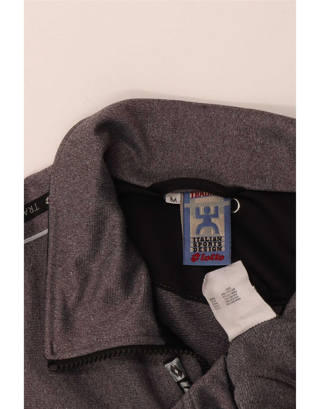 Lotto Veste de Survêtement Graphique Homme Gris Moyen Polyester Colorblock