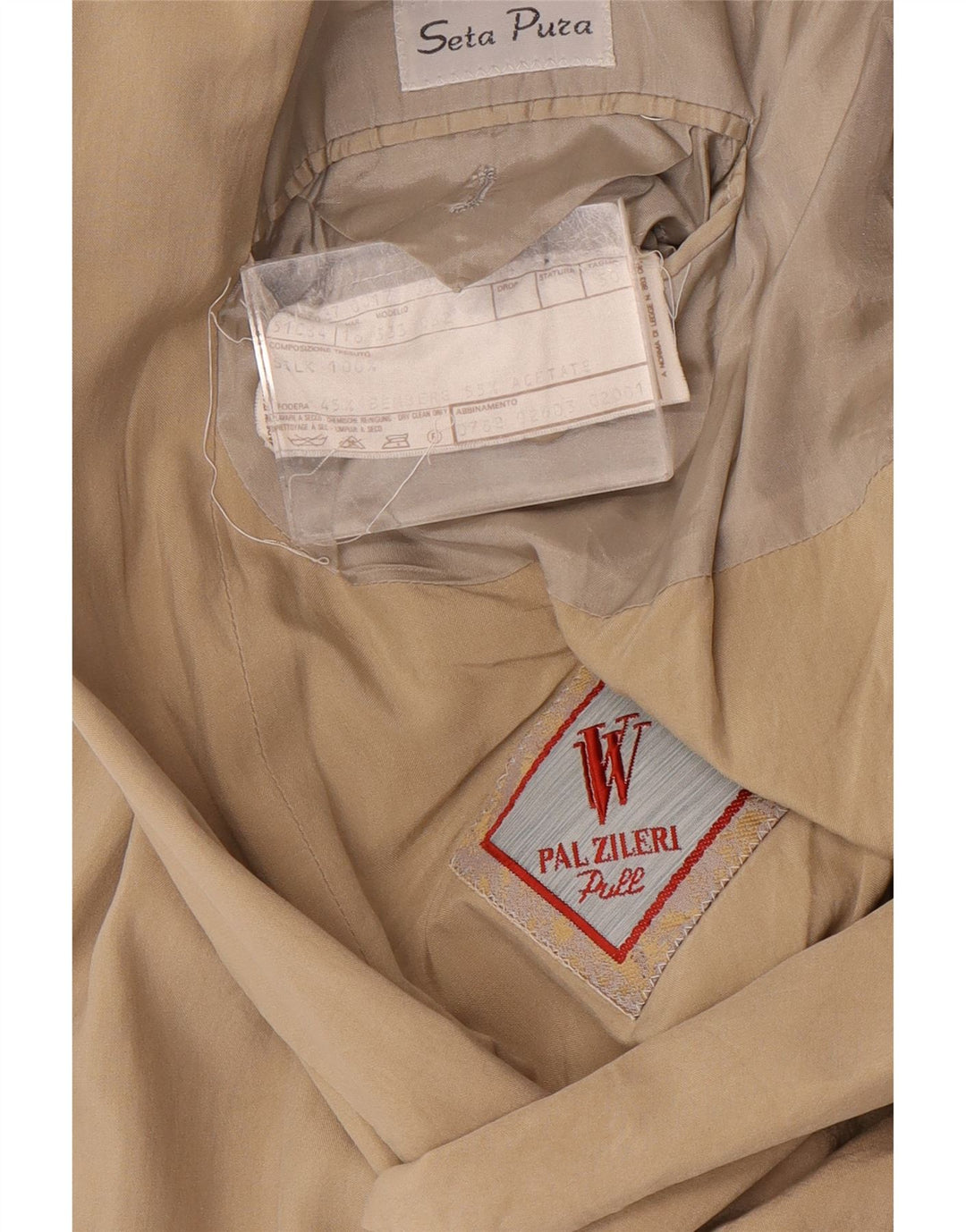 Pal Zileri Veste Blazer Croisée Homme IT 50 Grande Soie Beige
