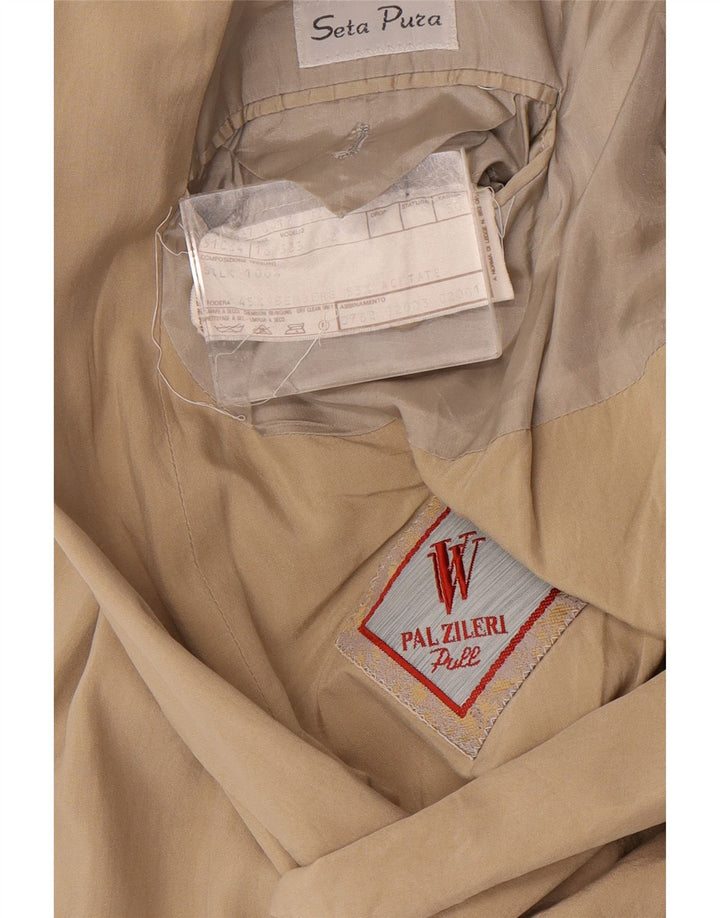 Pal Zileri Veste Blazer Croisée Homme IT 50 Grande Soie Beige
