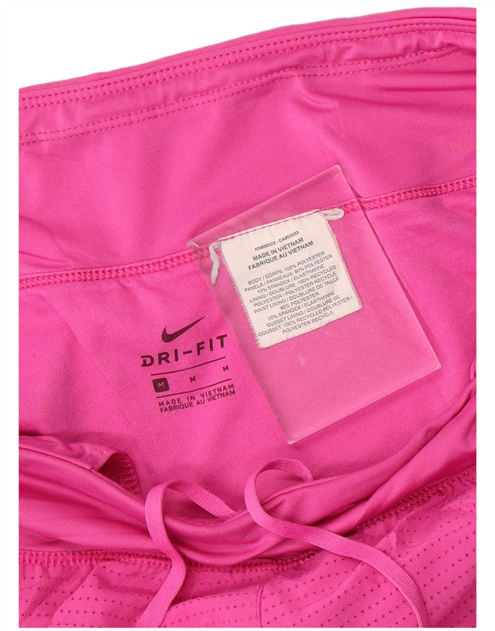 NIKE Short de sport Dri Fit pour femme UK 14 Polyester rose moyen