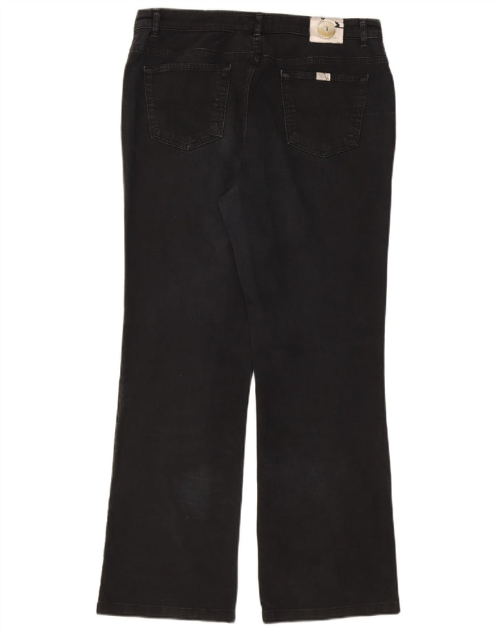 TRUSSARDI Mens Bootcut Casual Trousers W34 L29 Navy Blue