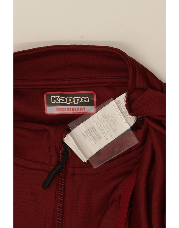Kappa Haut de Survêtement Graphique à Col Zippé Homme Marron Moyen Polyester