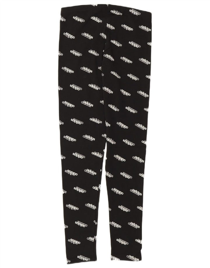 Adidas Leggings graphiques pour femme UK 8/10 Petit coton à pois noir