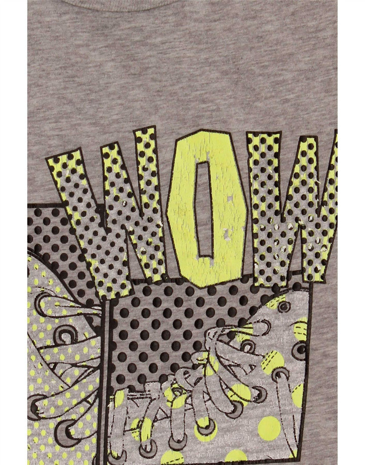 Converse T-Shirt Graphique Homme XL Gris Moucheté Coton