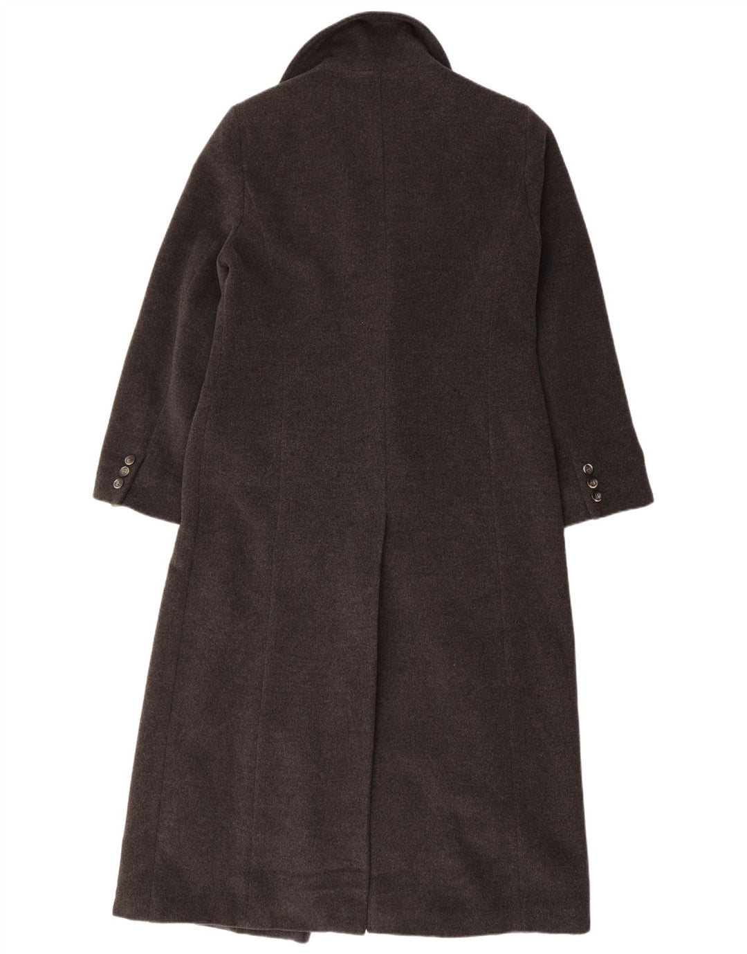 MARELLA Manteau double boutonnage pour femme UK 14 Grande laine vierge grise