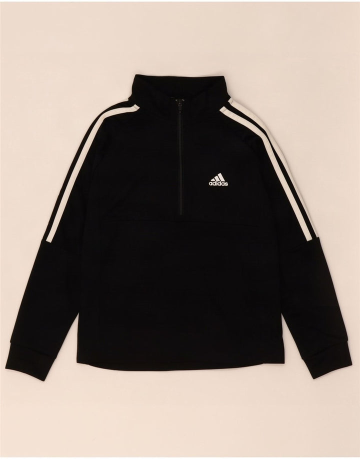 Adidas Haut de survêtement Aeroready pour garçon avec col zippé 9-10 ans Noir