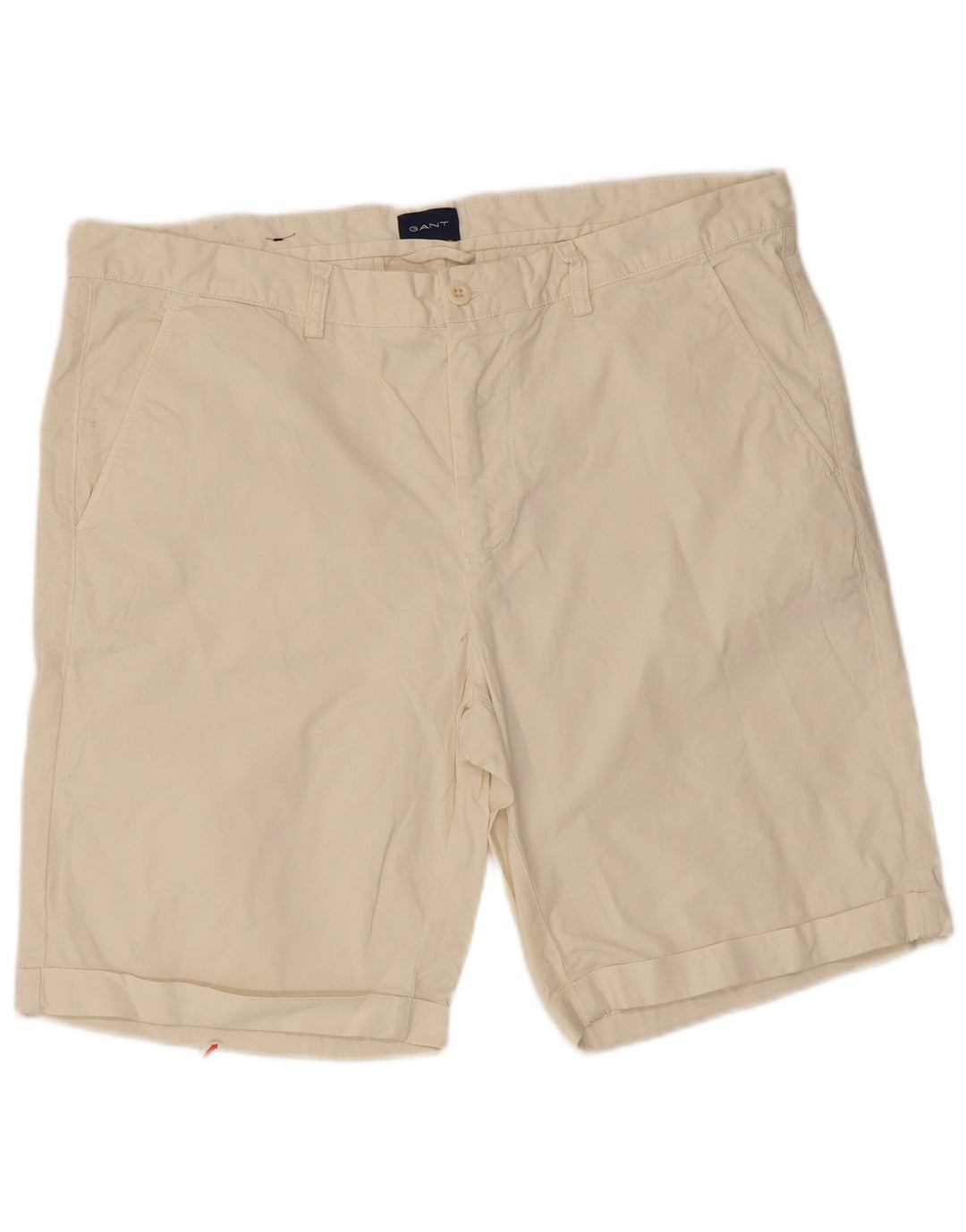 Gant Short Chino Regular Fit W38 XL Homme Blanc Cassé Coton