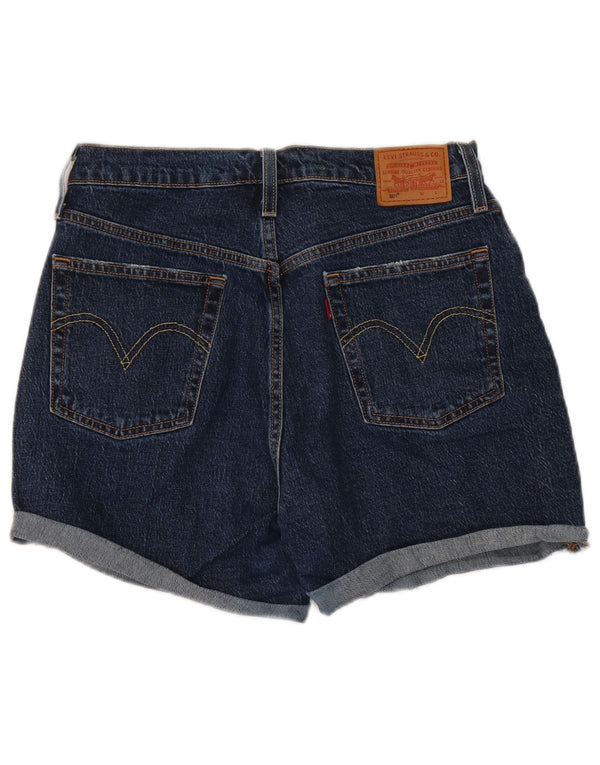 Levi's Short en Jean 501 Femme W30 Bleu Marine Moyen Coton